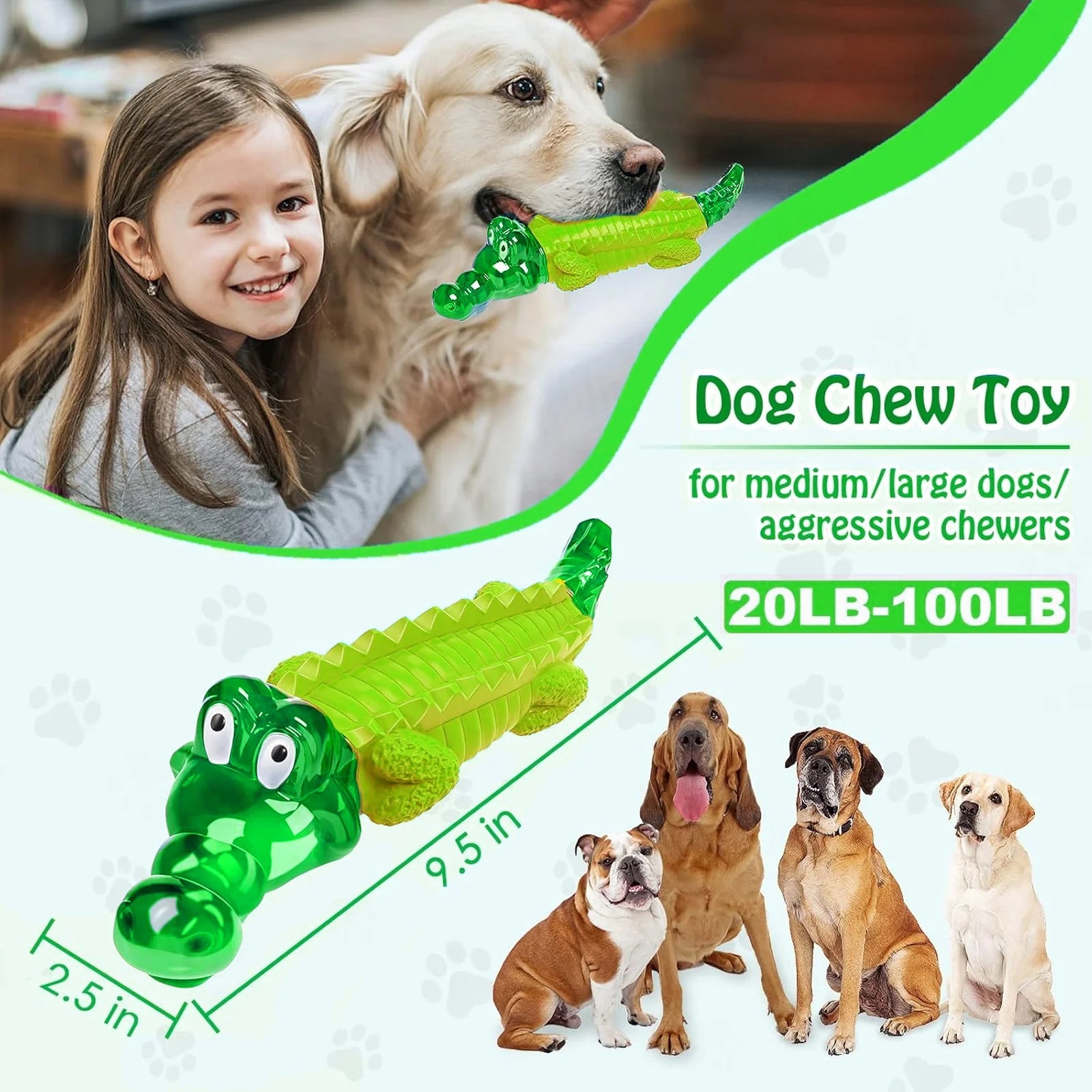 Dog Chew Toy for Aggressive Chewers
