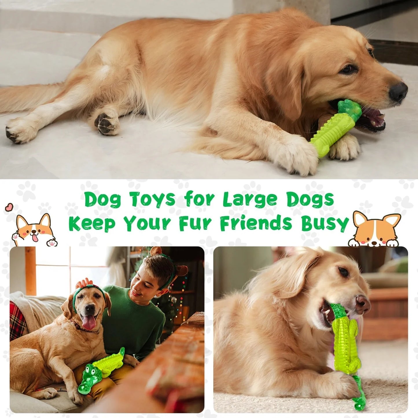 Dog Chew Toy for Aggressive Chewers
