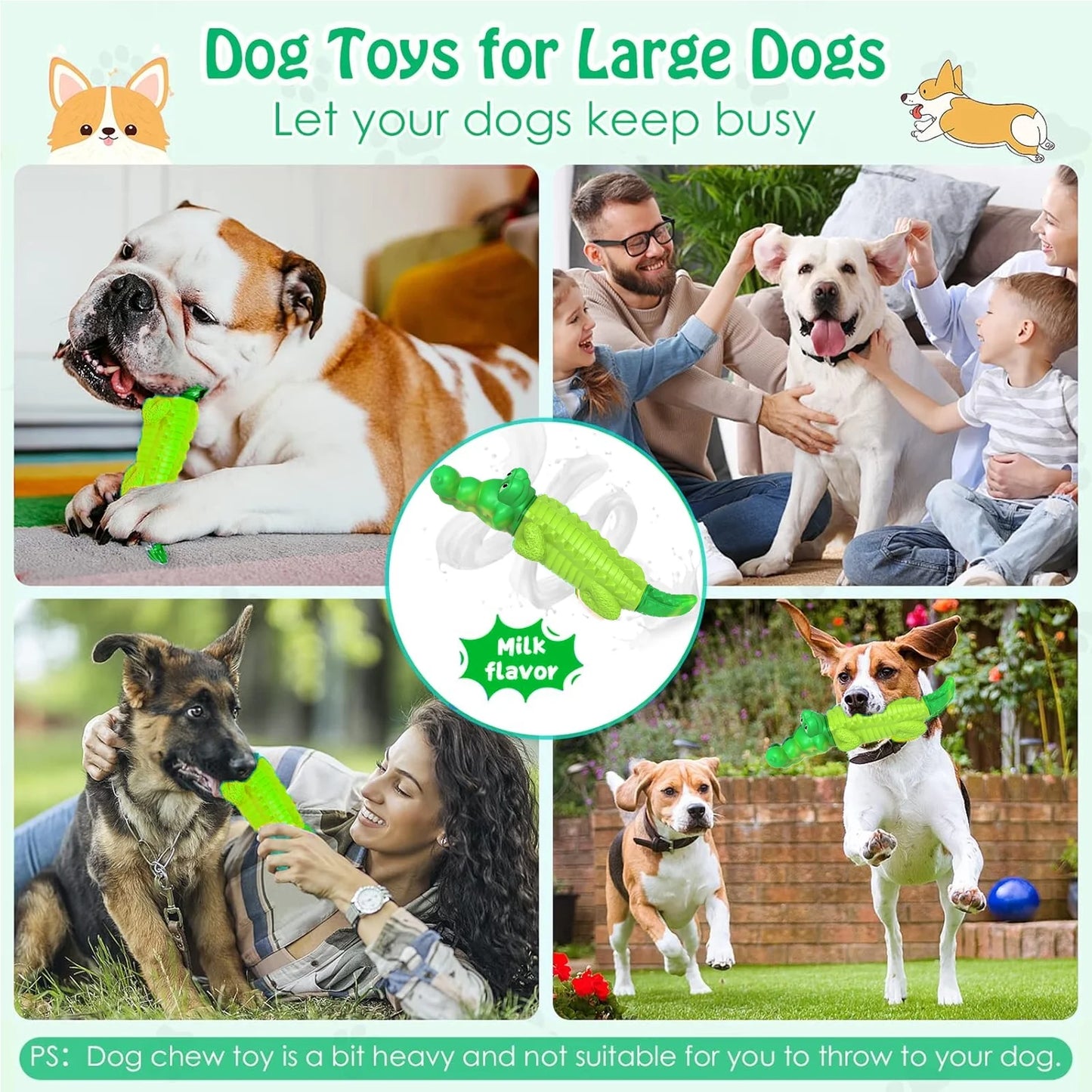 Dog Chew Toy for Aggressive Chewers